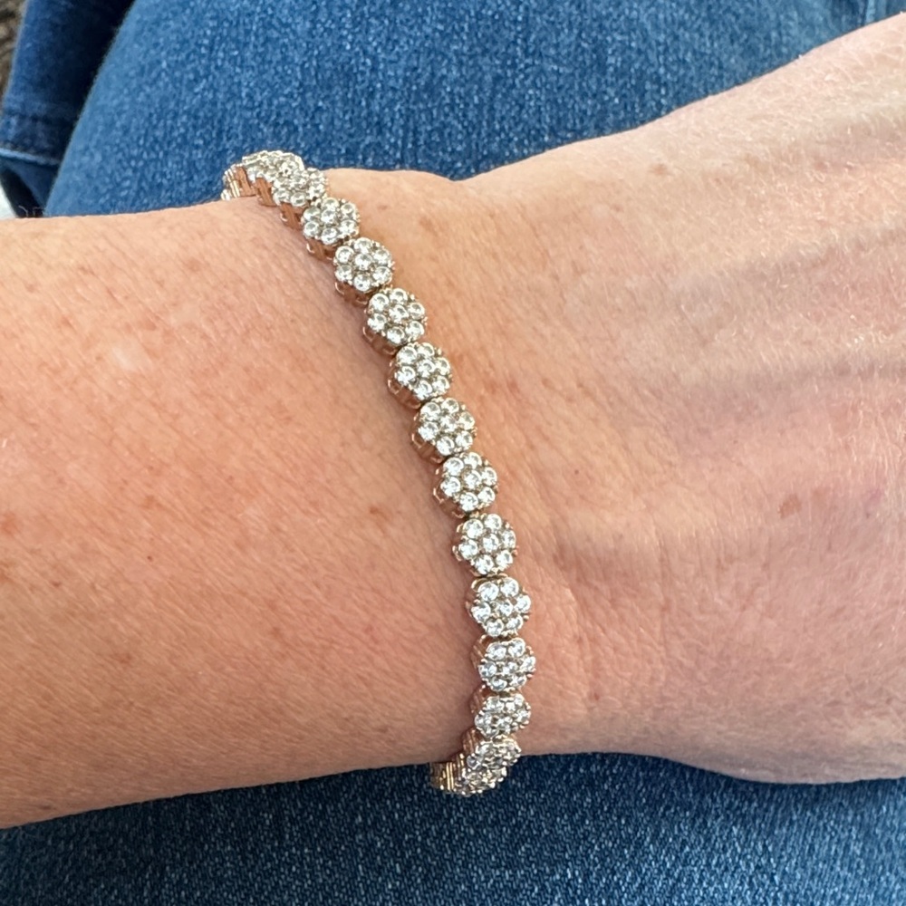 Banana Republic Elegant Gold Tennis Bracelet